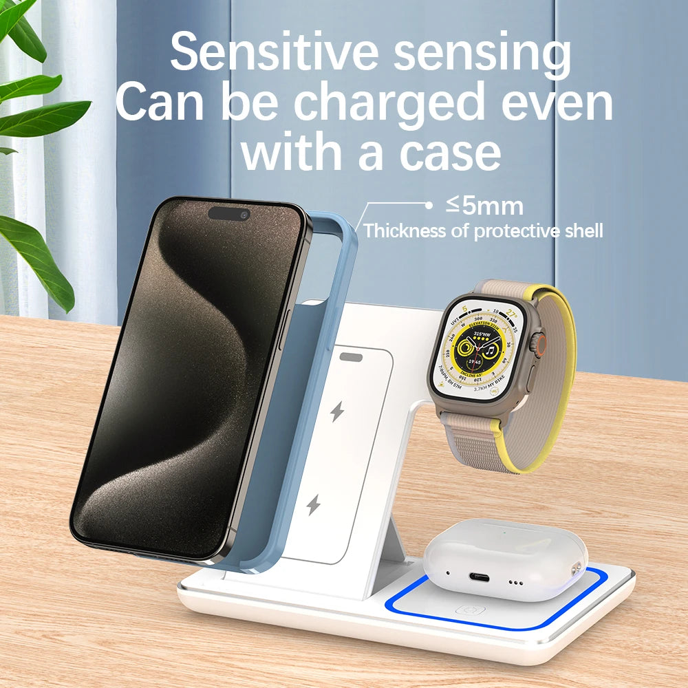 Foldable Fast Wireless Charger Stand