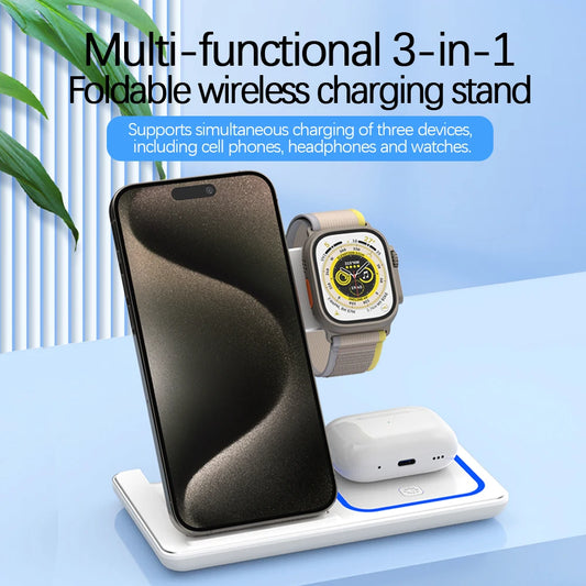 Foldable Fast Wireless Charger Stand